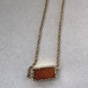 Orange Gemstone Pendant